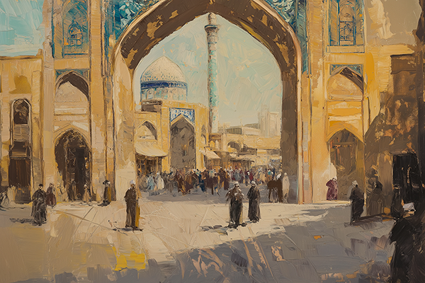 Bustling Archway Market - Jeedar Art Gallery