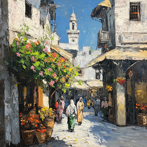 Sunlit Alleyway - Jeedar Art Gallery