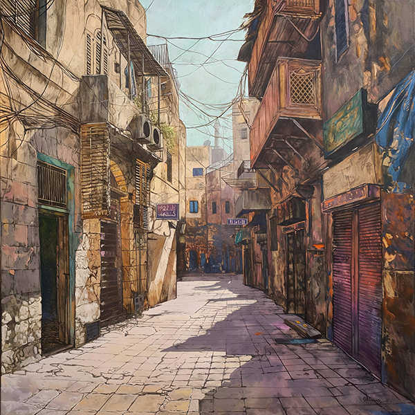 Old Quarter Street - Jeedar Art Gallery