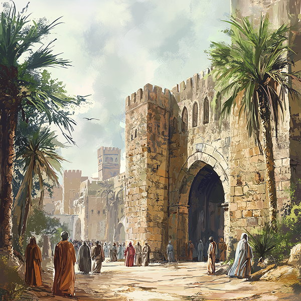 Medieval Fortress Gate - Jeedar Art Gallery