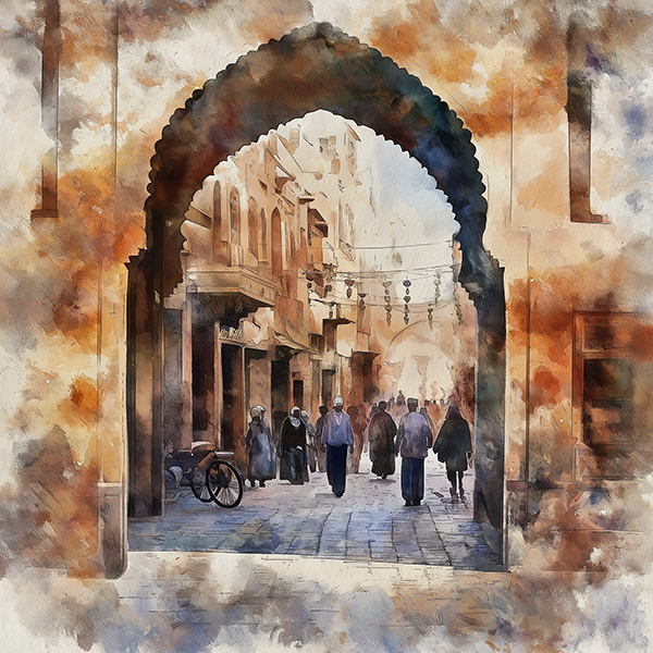 Arched Passageway - Jeedar Art Gallery