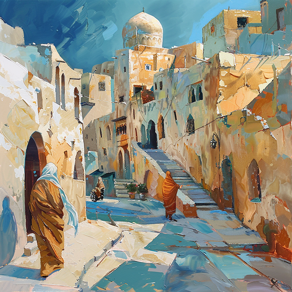 Sunlit Alley - Jeedar Art Gallery