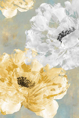 Golden and White Blooms I