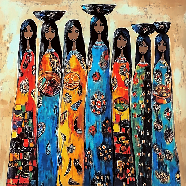 Unity in Diversity - Women of Iraq - Jeedar Art Gallery