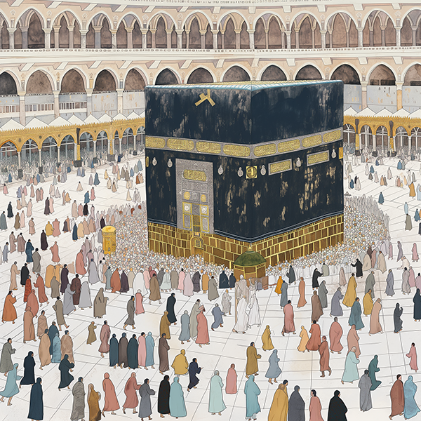 Kaaba Pilgrimage - Jeedar Art Gallery