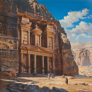 Morning Light at Petra - Jeedar Art Gallery