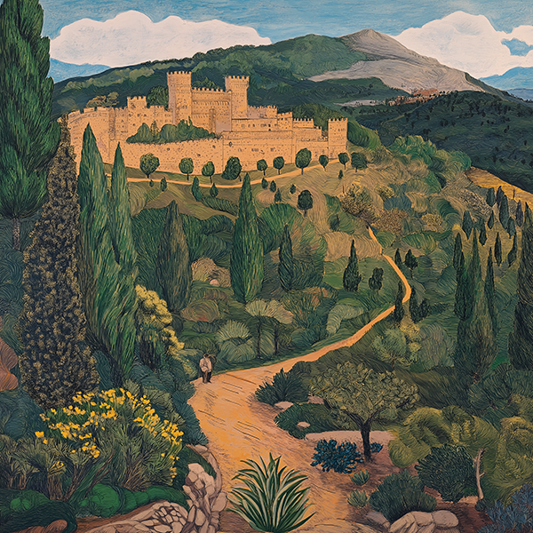 Castle on the Hill - Jeedar Art Gallery