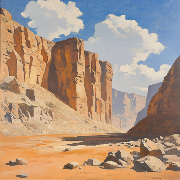 Canyon of Echoes - Jeedar Art Gallery