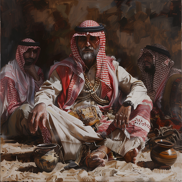 Bedouin Gathering - Jeedar Art Gallery