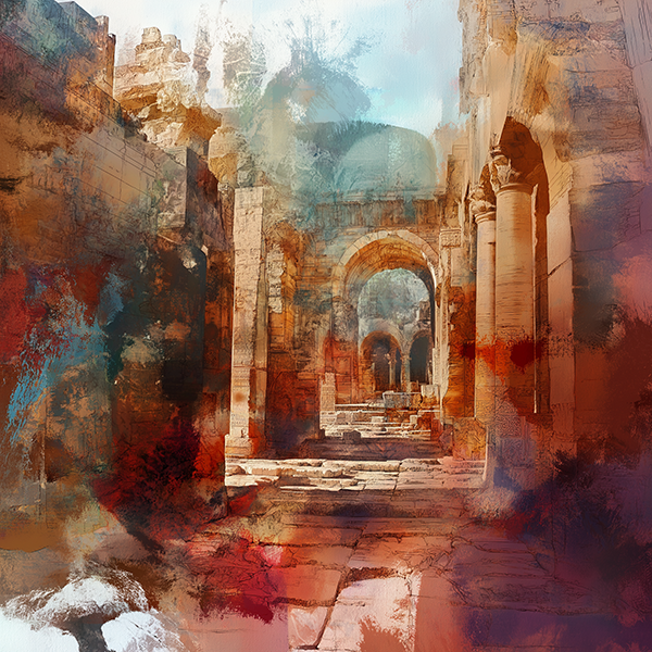 Ancient Ruins - Jeedar Art Gallery