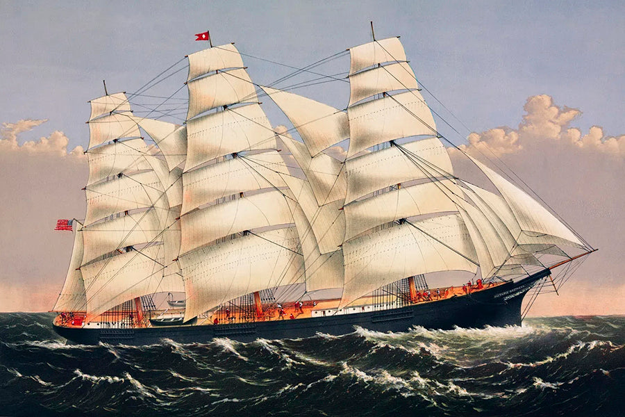 Clipper Ship at Sea