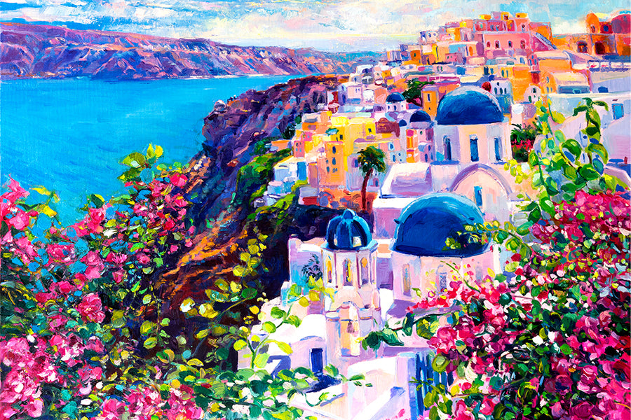 Santorini Blossoms