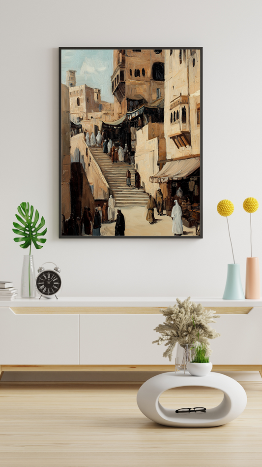 Steps of the Old City - Jeedar Art Gallery