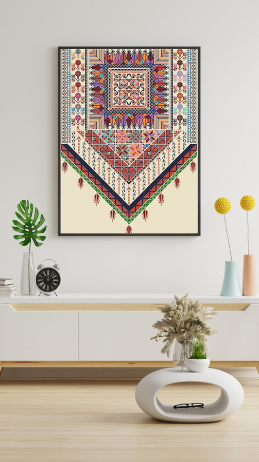 Vibrant Geometric Tapestry