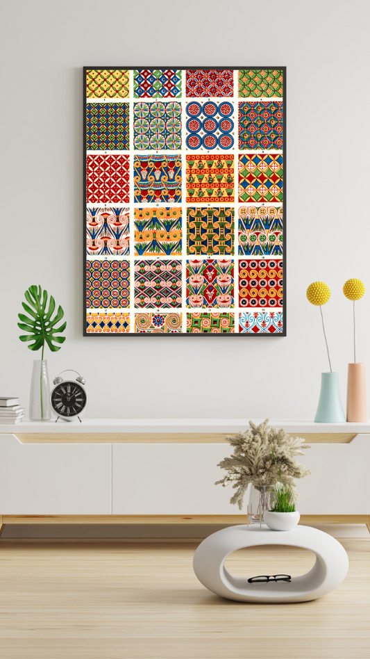 Vibrant Motif Grid