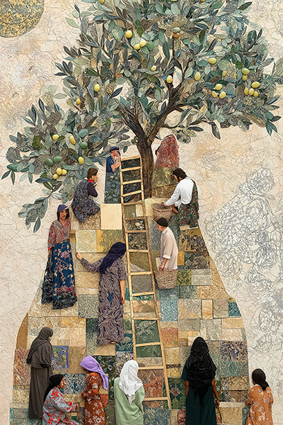 Olive Tree Blessings - Jeedar Art Gallery