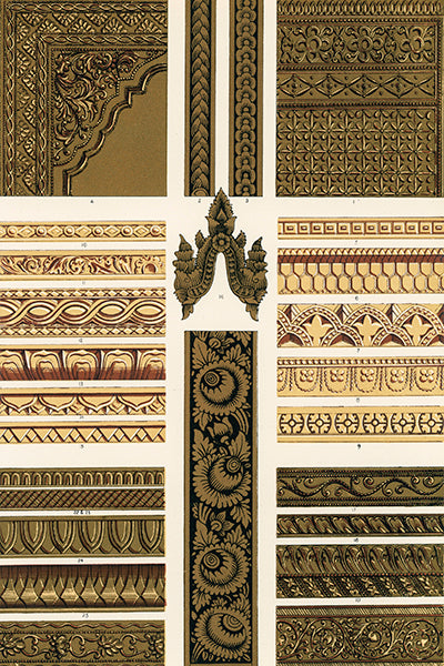 Ornate Black and Gold Border