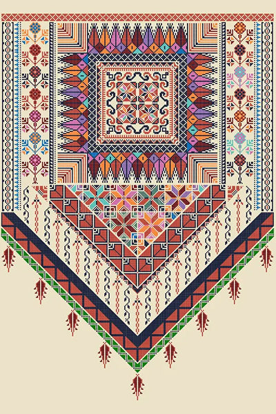 Vibrant Geometric Tapestry