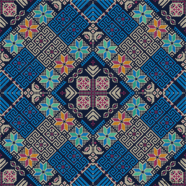 Textile-Inspired Motif