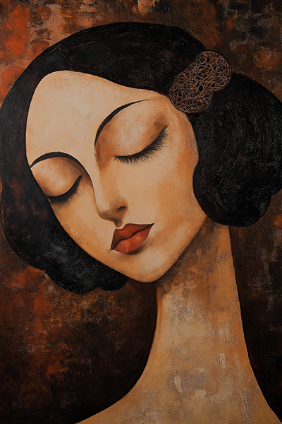 Serene Woman - Jeedar Art Gallery